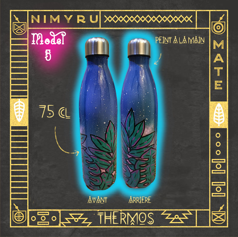 Model 5 - feuille bas - ciel bleu fonce